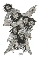 flatbush zombies tattoo design idea