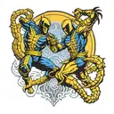 mortal kombat scorpion and subzero tattoo design idea