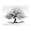 Japanese maple tree tattoo design idea