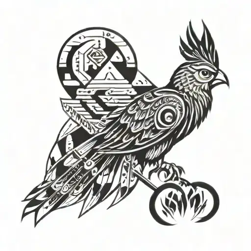 navajo design geometric tattoo design idea