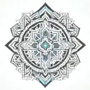 navajo pattern tattoo design idea