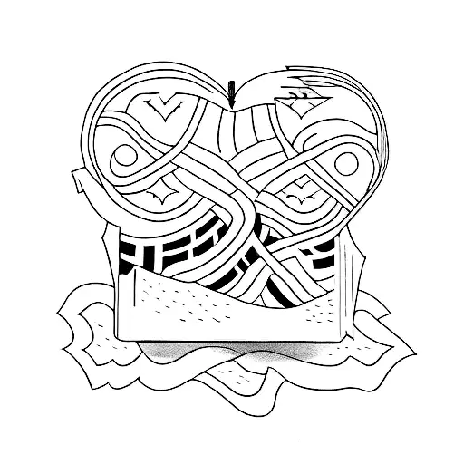 book outline of my life and the bible tattoo design idea