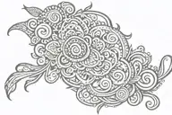 henna tribal tramp stamp tattoo that embodies tattoo design idea