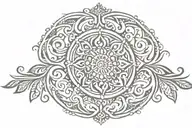 henna tribal tramp stamp tattoo that embodies tattoo design idea