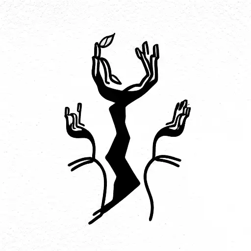 3 friends tattoo design idea