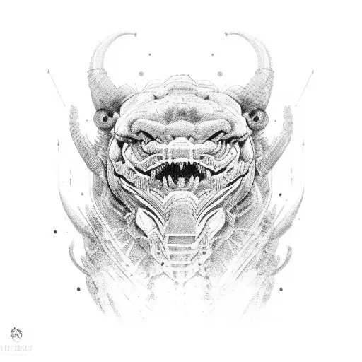 crawling panther tattoo design idea