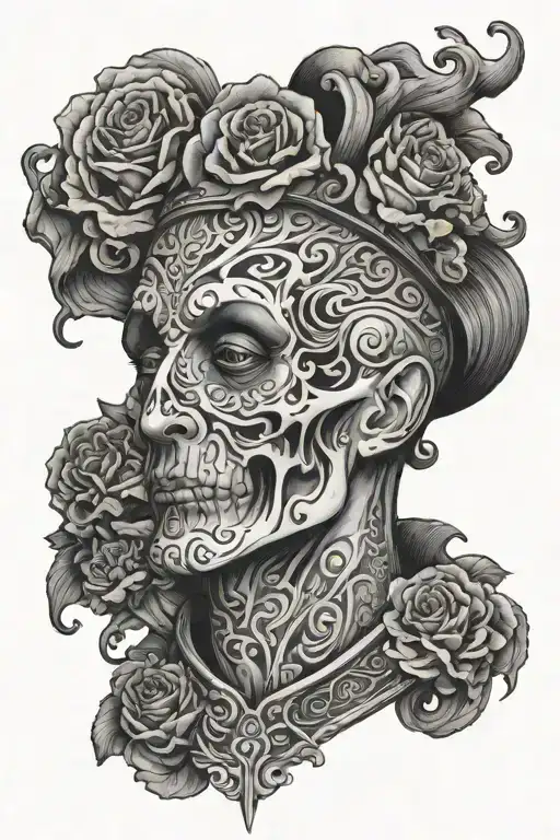 SINNER full neck tattoo design idea