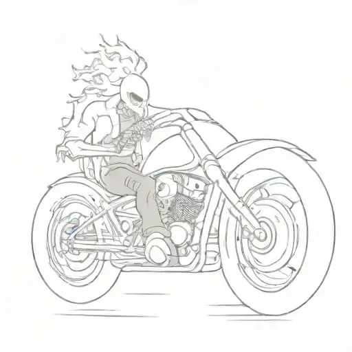 ghost rider tattoo design idea