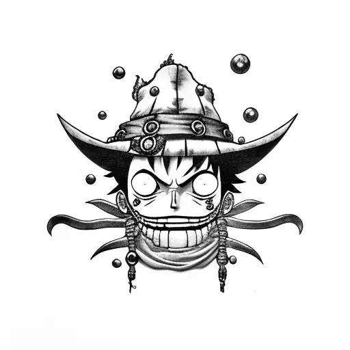 luffy tattoo design idea