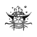 luffy tattoo design idea