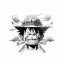 luffy tattoo design idea