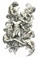 12 Olympic gods Olympus tattoo design idea