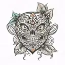 thong bikini bottom tattoo design idea