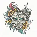 thong bikini bottom tattoo design idea