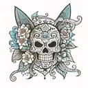 thong bikini bottom tattoo design idea