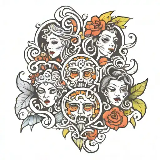 three dates 2000 2001 20002, in a desing tattoo design idea