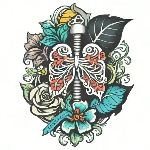 lung cancer mom tattoo design tattoo design idea