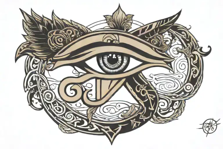 Eye of horus  tattoo design idea