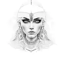 gypsy tattoo design idea