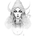 gypsy tattoo design idea