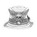 One piece, Luffy's hat tattoo design idea
