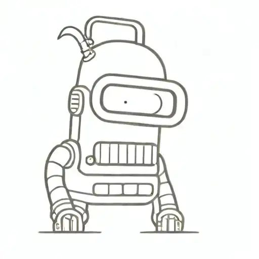 bender futurama tattoo design idea