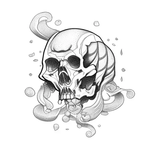 caveiras jose pulido sombreada tattoo design idea