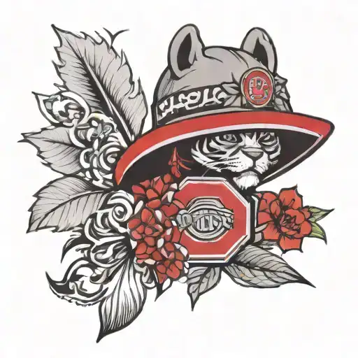 Ohio state tattoo design idea