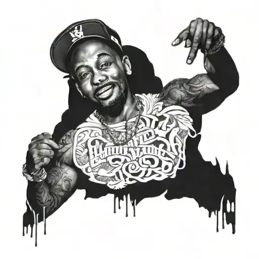 hip hop lifestyle  kendrick lamar tattoo design idea