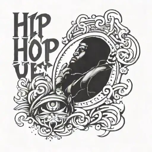 hip hop phrases 'bet on yourself' lifestyle  tattoo design idea