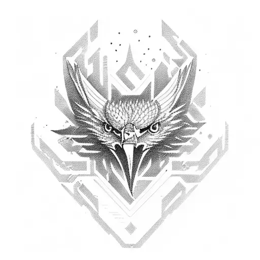 caccoon Turning into a eagle tattoo design idea