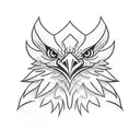 caccoon Turning into a eagle tattoo design idea