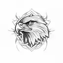 caccoon Turning into a eagle tattoo design idea