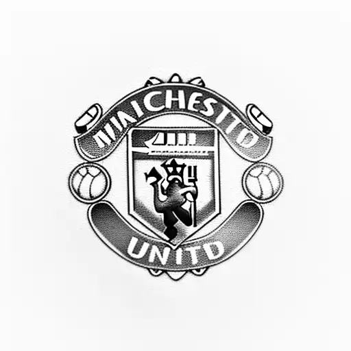 Man Utd Badge tattoo design idea