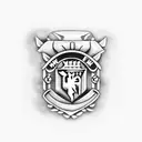 Man Utd Badge red devil tattoo design idea