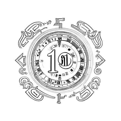 numbers 15 17 19 in Roman numerals  tattoo design idea