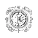 numbers 15 17 19 in Roman numerals  tattoo design idea