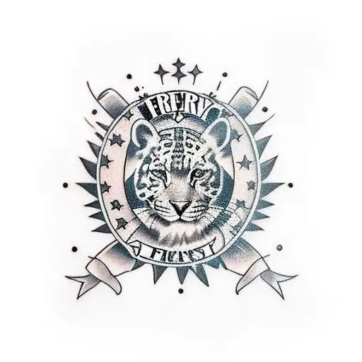 best party friends animal print tattoo design idea