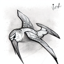 swift bird tattoo design idea