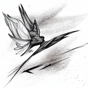 swift bird tattoo design idea