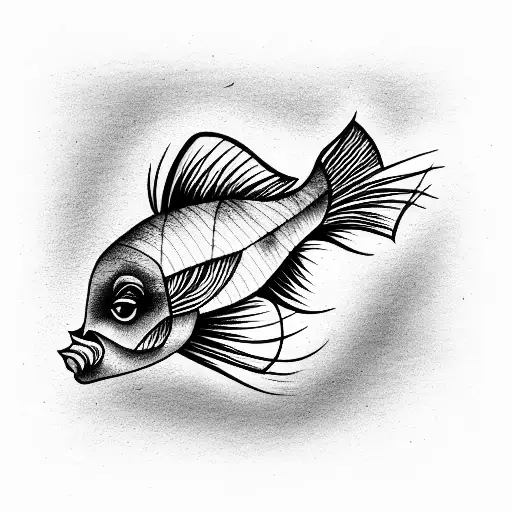 carpenter fish tattoo design idea