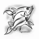 carpenter caught a fish tattoo design idea