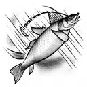 carpenter caught a fish tattoo design idea