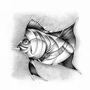 carpenter fish tattoo design idea