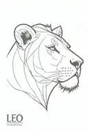 leo tattoo design idea