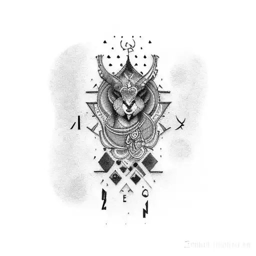 Fuck zamana text in Hindi and English mixed tattoo design idea