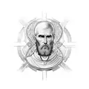 Saint Benedict protecting tattoo design idea