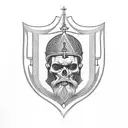 Saint Benedict protecting tattoo design idea