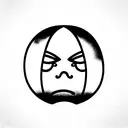 Daruma Doll tattoo design idea