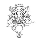 lantern guide tattoo design idea